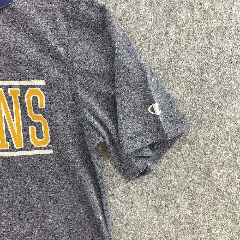 UNC Greensboro Spartans Champion T-Shirt Men S Heather Gray SS Bar Logo UNCG NWT - Picture 7 of 8